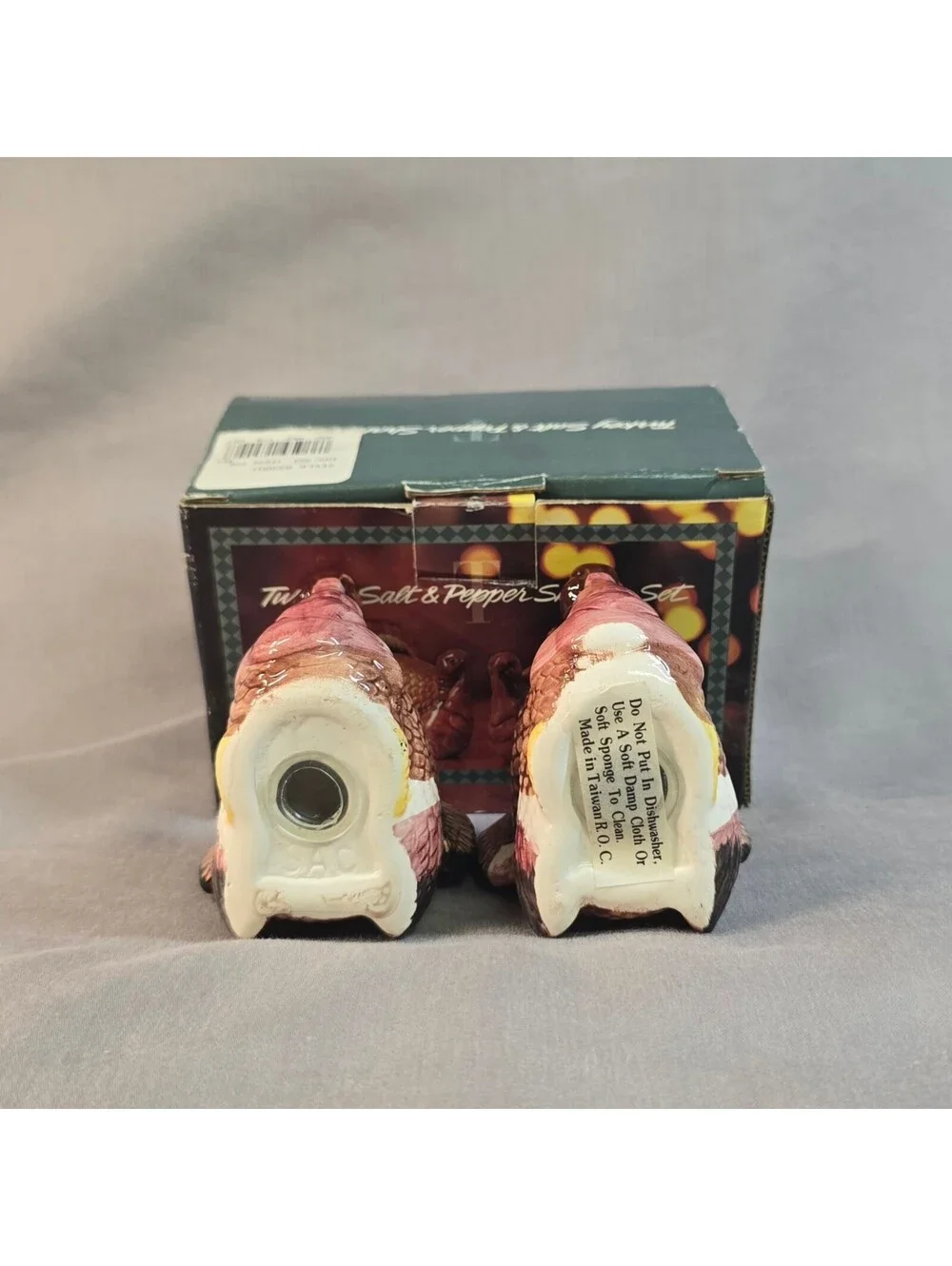 Vintage Turkey Salt And Pepper Shakers 1993 Dayton Hudson Ceramic 90s Boxed